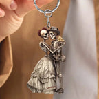 Skeleton Couple Keychain - Anniversary Gift For Wife,Husband,Skull Lovers 746782 - DiyGiftly