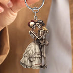 Skeleton Couple Keychain - Anniversary Gift For Wife,Husband,Skull Lovers 746782 - DiyGiftly