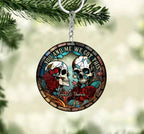 Skull Couple - Personalized Skull Key chain 748622 - DiyGiftly