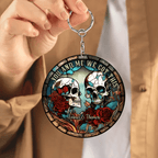 Skull Couple - Personalized Skull Key chain 748622 - DiyGiftly