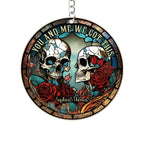 Skull Couple - Personalized Skull Keychain 748619 - DiyGiftly