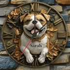 Smile Pitbull - Personalized Pitbull Wall Clock 735524 - DiyGiftly
