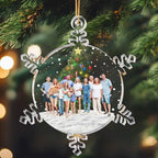 Snowflakes Custom Photo Family, Friends - Personalized Acrylic Photo Ornament 682535 - DiyGiftly