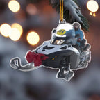 Snowmobiling Gifts For Snowmobile Lovers - Personalized Acrylic Photo Ornament 685981 - 685988 - DiyGiftly