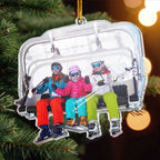 Snowmobiling Gifts For Snowmobile Lovers - Personalized Acrylic Photo Ornament 685981 - 685988 - DiyGiftly