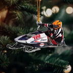 Snowmobiling Gifts For Snowmobile Lovers - Personalized Acrylic Photo Ornament 685981 - 685988 - DiyGiftly