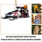 Snowmobiling Gifts For Snowmobile Lovers - Personalized Acrylic Photo Ornament 685981 - 685988 - DiyGiftly