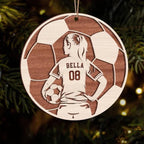 Soccer Male and Female Layer Wood Ornament Personalized Gift 689041 - DiyGiftly