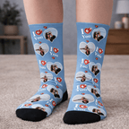 Socks for Valentine's Day, Customized Socks for couples, Personalized Photo Socks, Wedding Socks, Gift for him, gift for her, Memorial gift 919232 - DiyGiftly