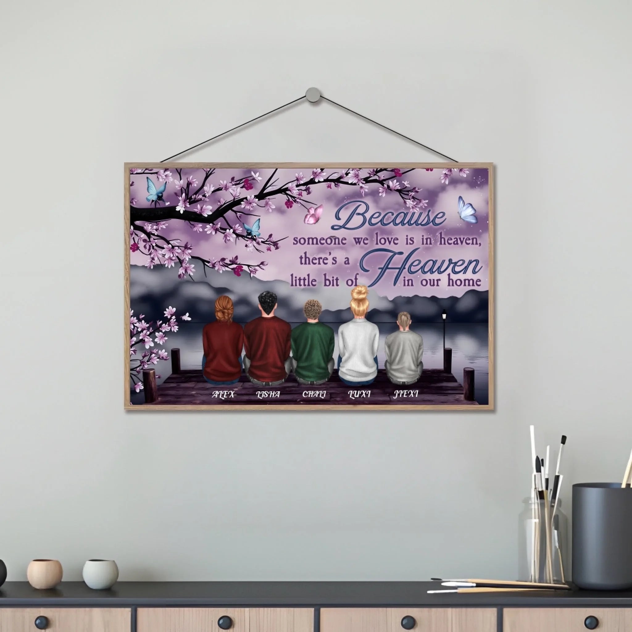 Someone We Love Is In Heaven - Personalized Custom Wooden Plaquet 713254 - DiyGiftly
