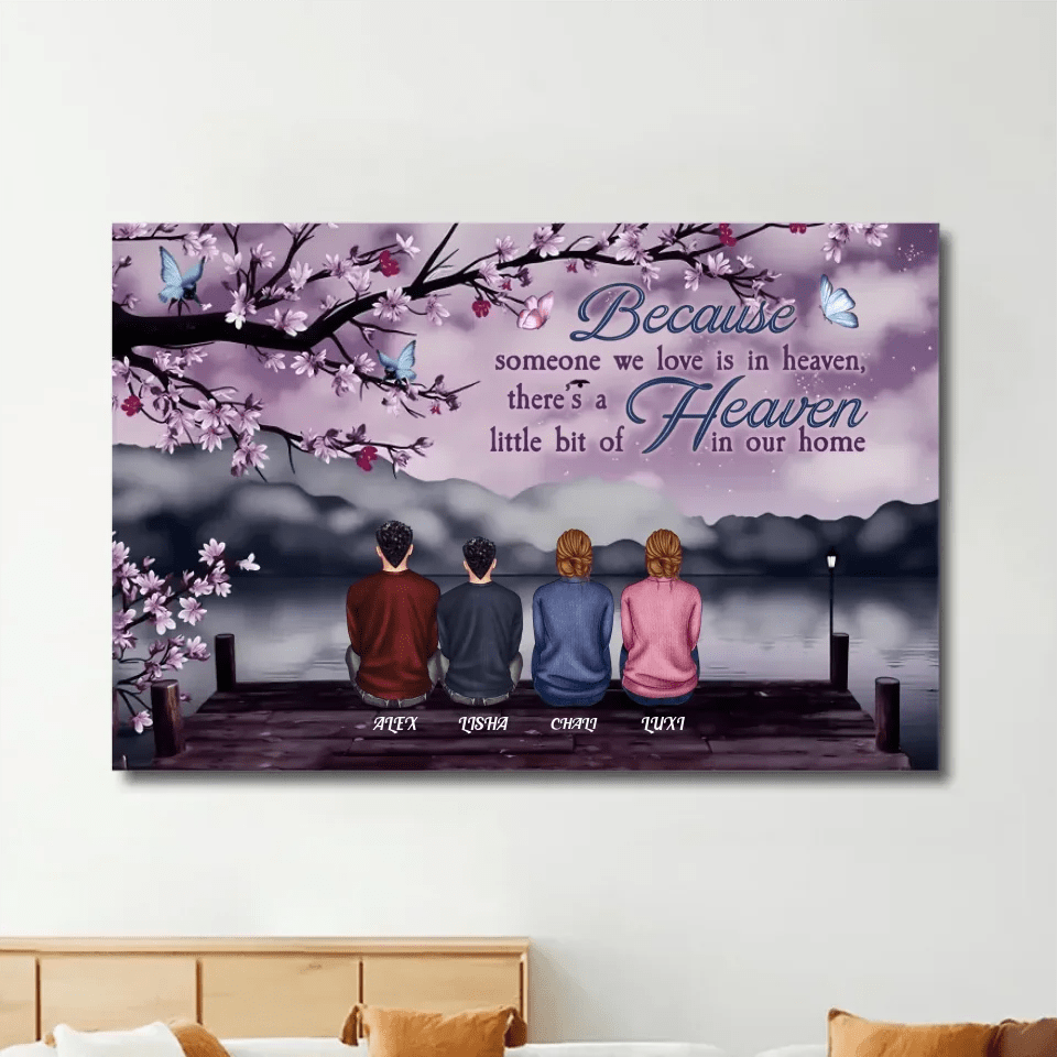 Someone We Love Is In Heaven - Personalized Wrapped Canvas 713299 - 713254 - DiyGiftly