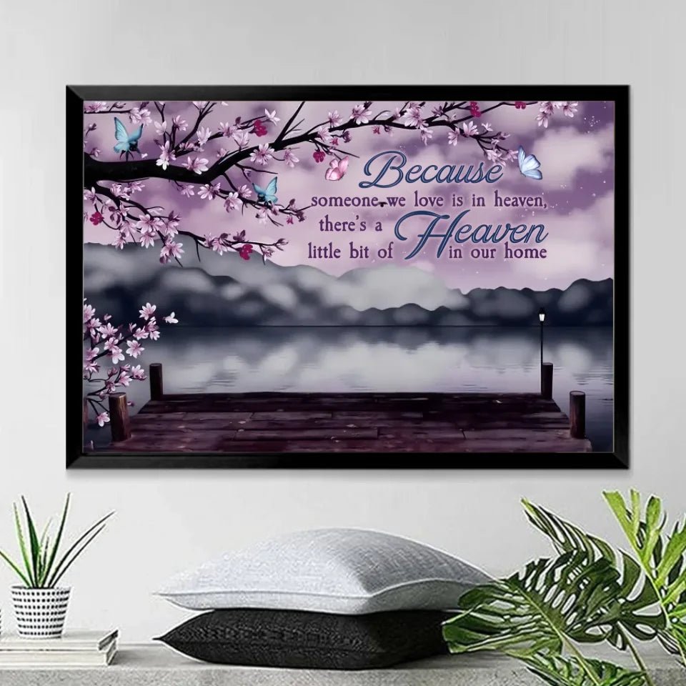 Someone We Love Is In Heaven - Personalized Wrapped Canvas 713299 - 713254 - DiyGiftly