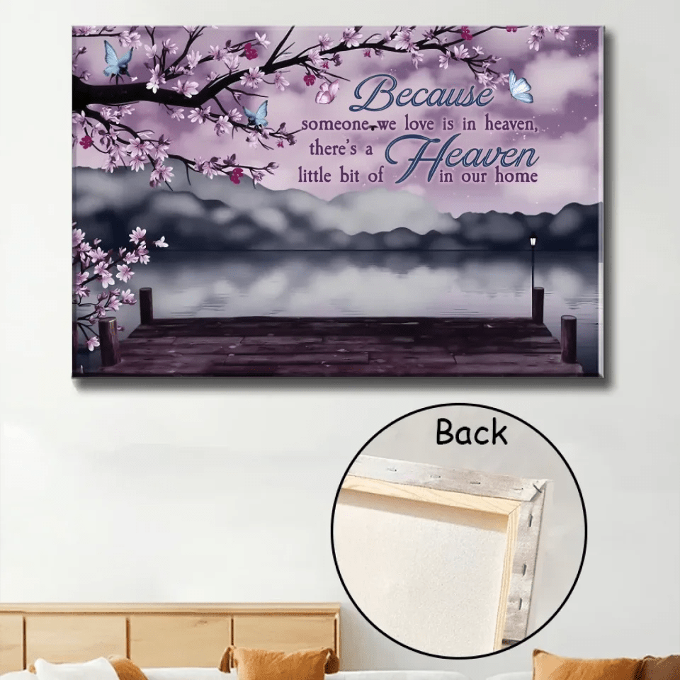 Someone We Love Is In Heaven - Personalized Wrapped Canvas 713299 - 713254 - DiyGiftly