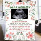 "Soon I’ll Be Cuddled Up With You" - Personalized Custom Photo Baby Blanket – Cozy Keepsake Gift for Baby Shower, Gender Reveal & New Parents 1157456 - DiyGiftly