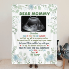 "Soon I’ll Be Cuddled Up With You" - Personalized Custom Photo Baby Blanket – Cozy Keepsake Gift for Baby Shower, Gender Reveal & New Parents 1157456 - DiyGiftly