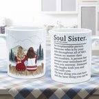 Soul Sister An Irreplaceable Person – Personalized Mug for Friends, Best Friends, and Besties, Custom Coffee Cup Christmas Gift, Birthday or Friendship Present 56856320 - DiyGiftly