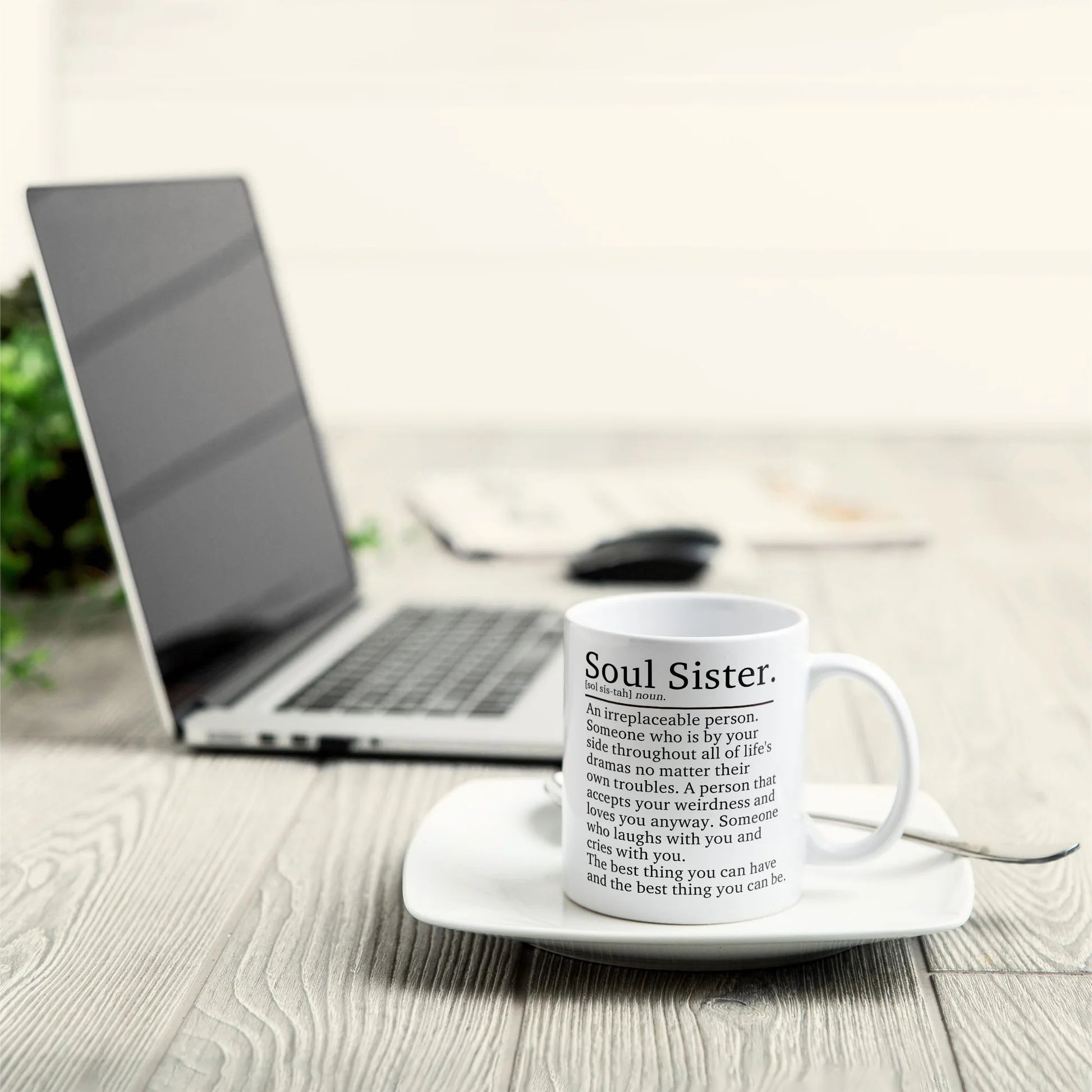 Soul Sister An Irreplaceable Person – Personalized Mug for Friends, Best Friends, and Besties, Custom Coffee Cup Christmas Gift, Birthday or Friendship Present 56856320 - DiyGiftly