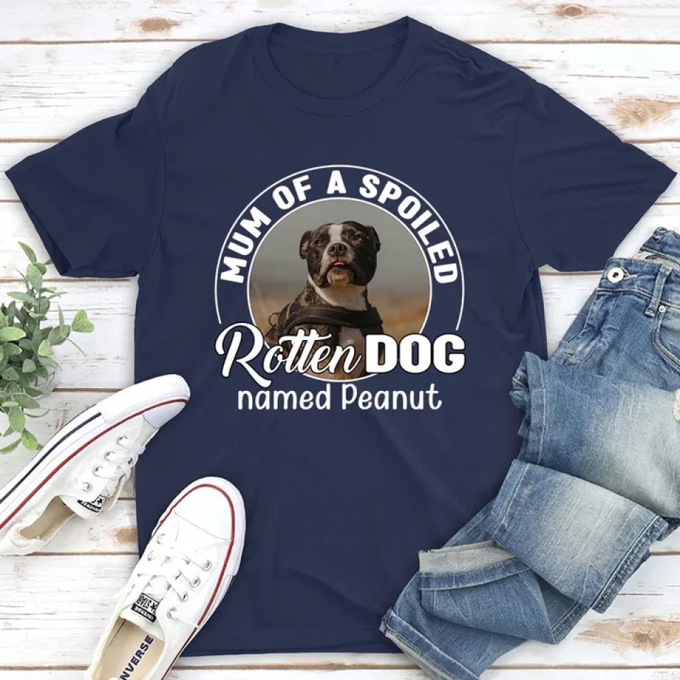 Spoiled Rotten Dog Photo - Personalized Custom Unisex T-shirt 664349 - DiyGiftly