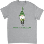 St Patrick's Day Tee, Four Gnomes in a Row with Happy St. Patrick's Design 763400 - DiyGiftly