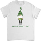 St Patrick's Day Tee, Four Gnomes in a Row with Happy St. Patrick's Design 763400 - DiyGiftly
