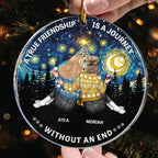 personalized design acrylic ornament gift for best friend
