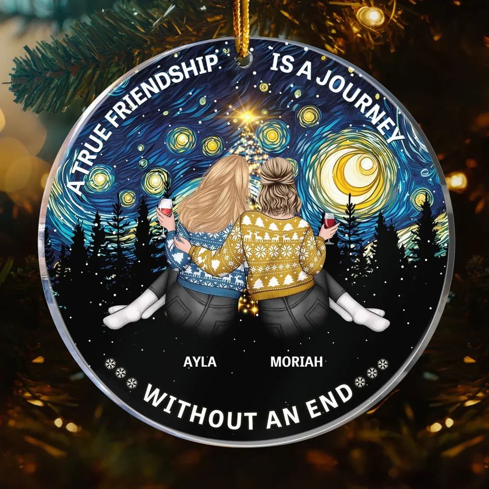 acrylic ornament personalized design gift for best friend