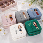 dark green jewelry box personalized gift for best friend