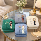 white jewelry box personalized gift for best friend