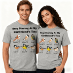 Stop Staring at My Wife – Personalized T-Shirt with Custom Name – Couple Matching Shirt, Anniversary Gift, Valentine’s Day Present for Him, Customized Men’s Graphic Shirt 1056797 - DiyGiftly
