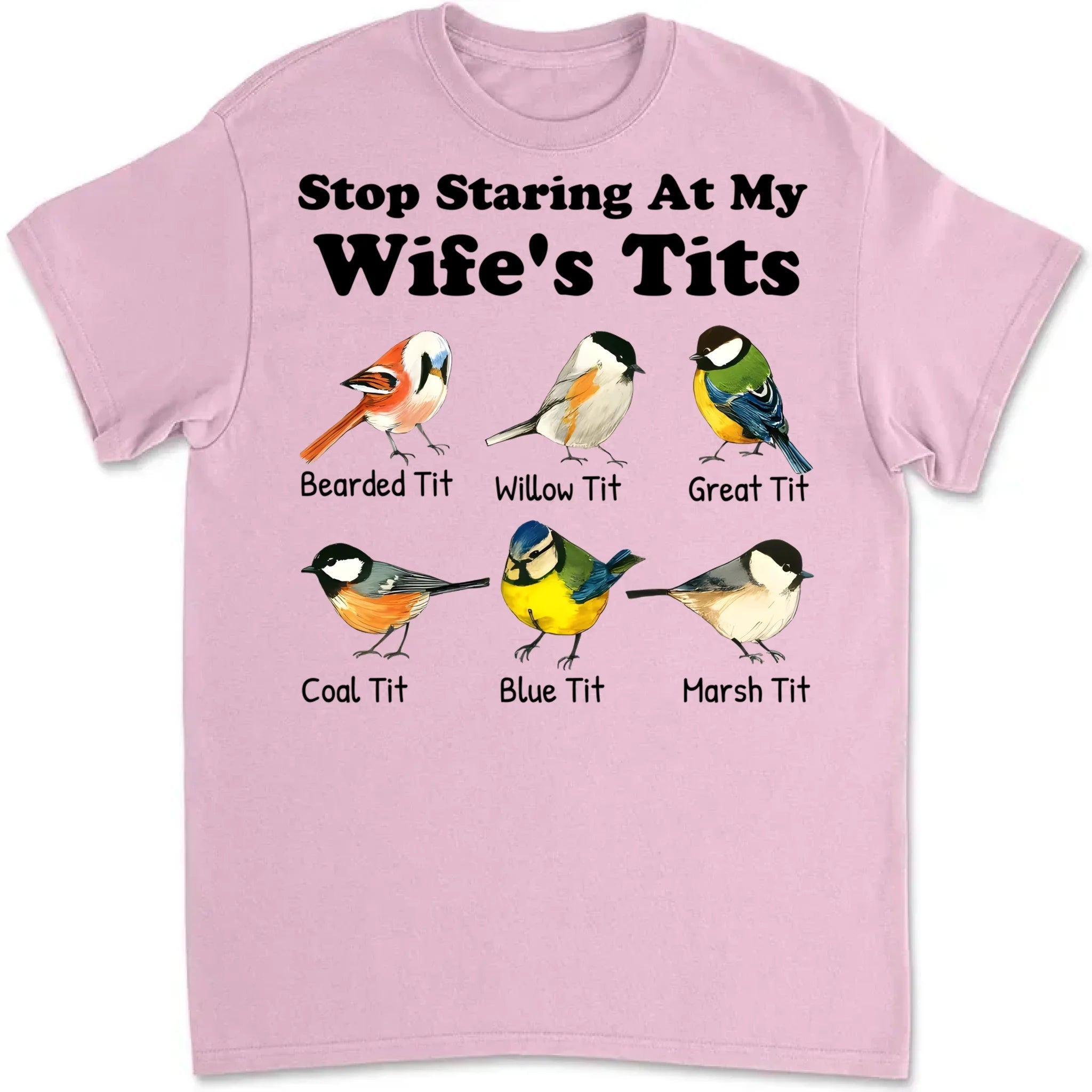 Stop Staring at My Wife – Personalized T-Shirt with Custom Name – Couple Matching Shirt, Anniversary Gift, Valentine’s Day Present for Him, Customized Men’s Graphic Shirt 1056797 - DiyGiftly