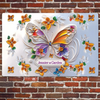Stunning Butterfly Dragonfly Bee Hummingbird - Personalized Gardening Rectangle Metal Sign 737766 - 737767 - DiyGiftly