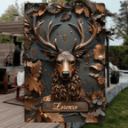 Stunning Deer - Personalized Hunting Rectangle Metal Sign 736215 - 736221 - DiyGiftly