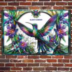 Stunning Hummingbird, Bee, Butterfly - Personalized Gardening Rectangle Metal Sign 745020 - 745035 - DiyGiftly