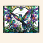 Stunning Hummingbird, Bee, Butterfly - Personalized Gardening Rectangle Metal Sign 745020 - 745035 - DiyGiftly