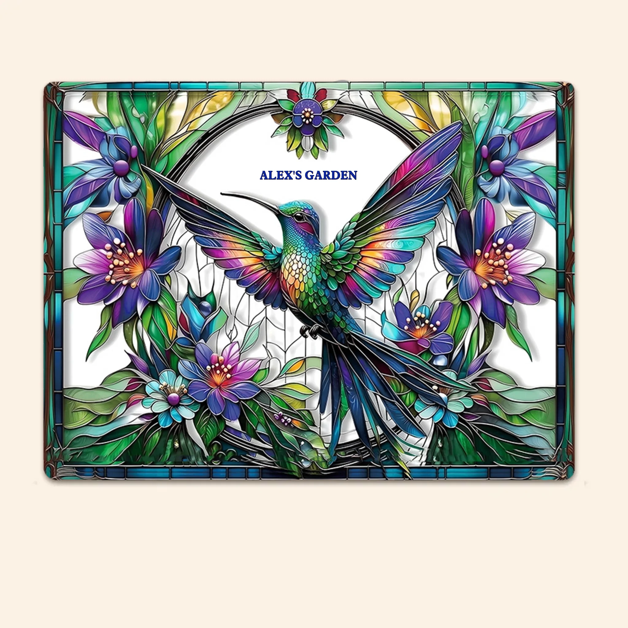 Stunning Hummingbird, Bee, Butterfly - Personalized Gardening Rectangle Metal Sign 745020 - 745035 - DiyGiftly