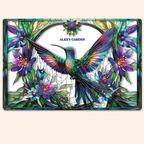 Stunning Hummingbird, Bee, Butterfly - Personalized Gardening Rectangle Metal Sign 745020 - 745035 - DiyGiftly