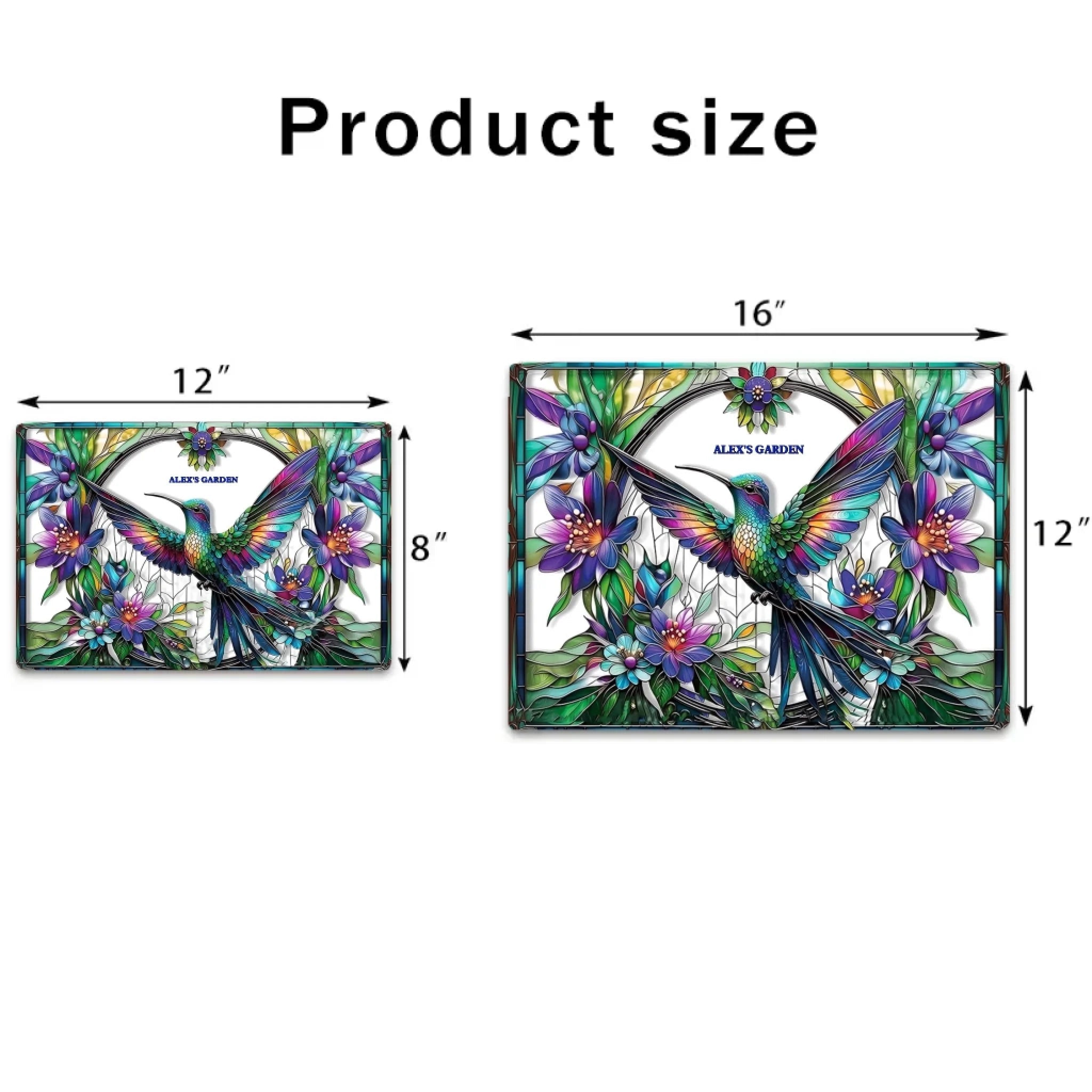 Stunning Hummingbird, Bee, Butterfly - Personalized Gardening Rectangle Metal Sign 745020 - 745035 - DiyGiftly