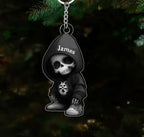 Stylish Skeleton - PersonalizedSkull Custom Shaped Ornament 749062 - DiyGiftly