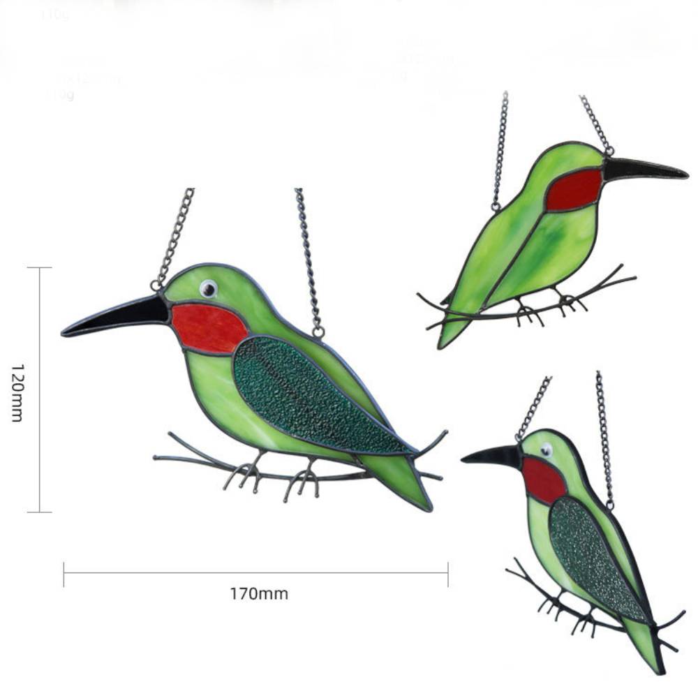 Sun Catcher Glass Birds Wall Window Hangings - Perfect Gifts for Bird Lovers - DiyGiftly