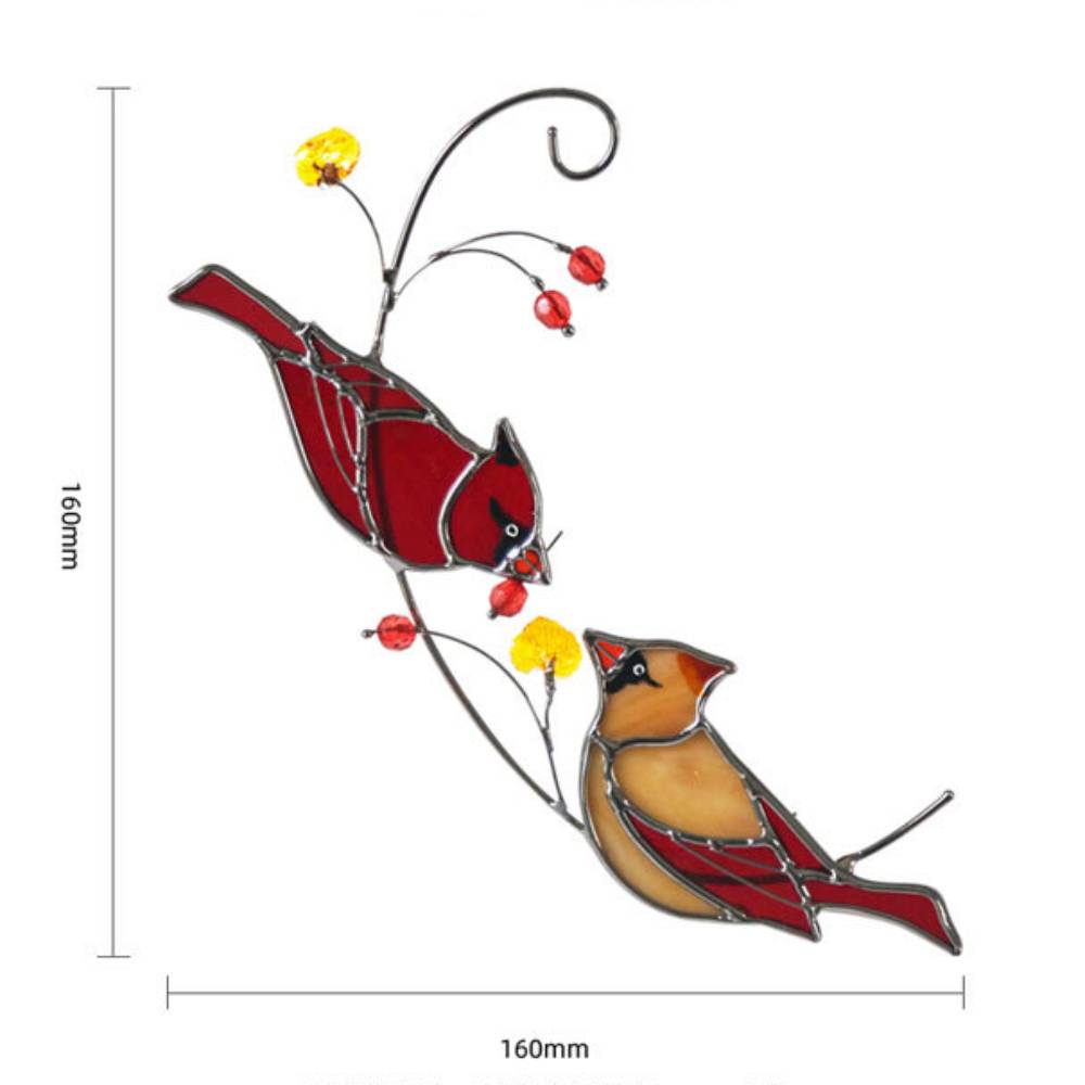 Sun Catcher Glass Birds Wall Window Hangings - Perfect Gifts for Bird Lovers - DiyGiftly