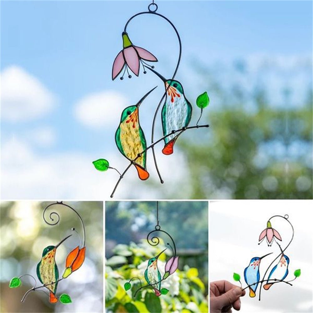 Suncatchers Red Birds Sun Catcher Wall Window Hangings Unique Gifts - DiyGiftly