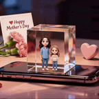 a memory that shines for mom personalized hologram video keepsake no 20 second acrylic box holographic effect mothers day
