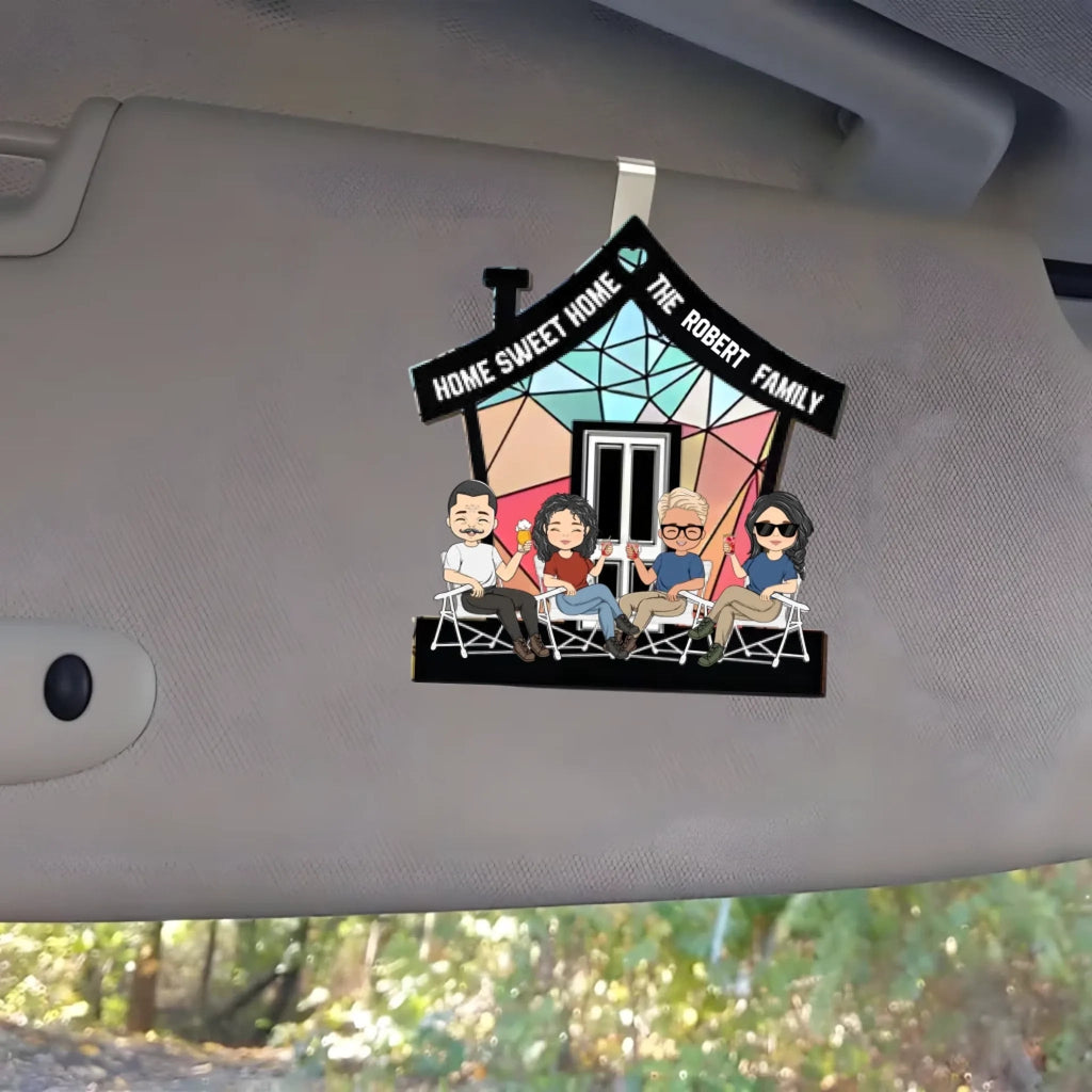 Sweet Home - Personalized Custom Car Visor Clip 1045903 - DiyGiftly