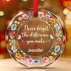 Thank You Coworker - Personalized Custom Glass Ornament 720674 - DiyGiftly