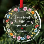 Thank You Coworker - Personalized Custom Glass Ornament 720674 - DiyGiftly