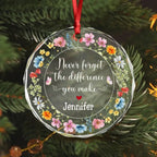 Thank You Coworker - Personalized Custom Glass Ornament 720674 - DiyGiftly