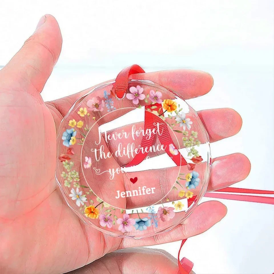 Thank You Coworker - Personalized Custom Glass Ornament 720674 - DiyGiftly