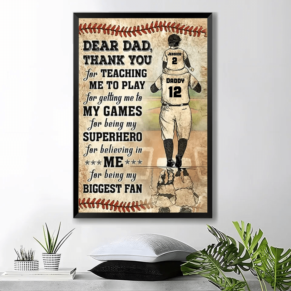 thank you dad my biggest fan custom gift for dad personalized gift