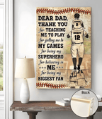 birthday gift custom gift for dad inspired by thank you dad my biggest fan