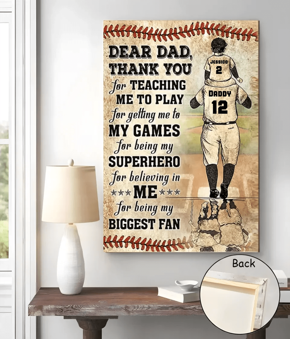 birthday gift custom gift for dad inspired by thank you dad my biggest fan